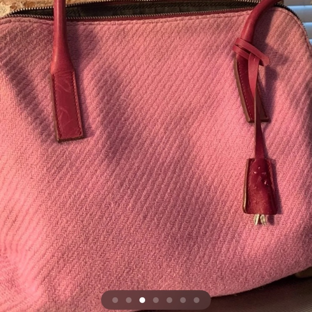 100% Authentic Prada Wool & Leather Shoulder Bag